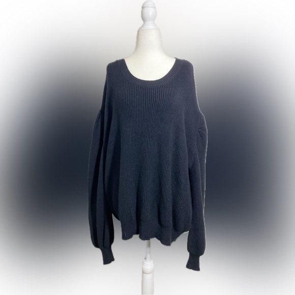 debut Sweaters - 3XL debut Black Long Sleeve Heavyweight Warm Comfy Ribbed Sweater